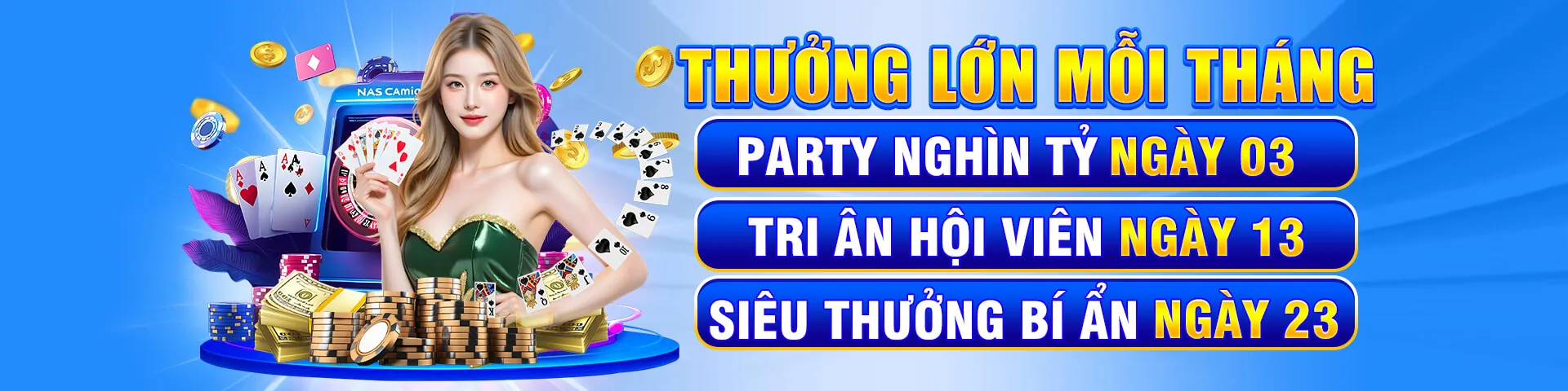 Banner quảng cáo các chương trình khuyến mãi độc quyền của LV88